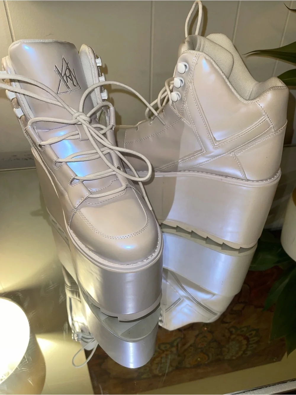 YRU platform sneakers. Size 10 women’s